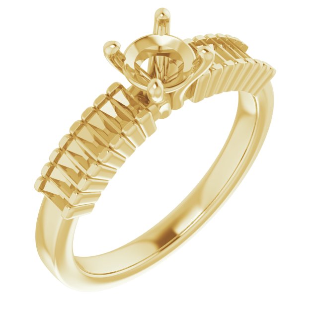 Accented Engagement Ring