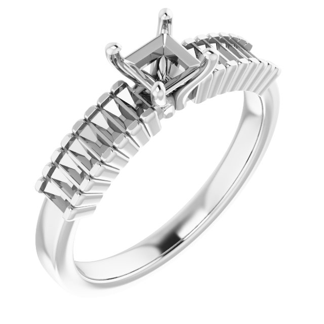 Accented Engagement Ring