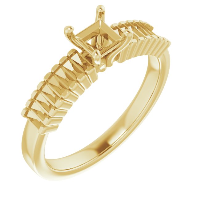 Accented Engagement Ring