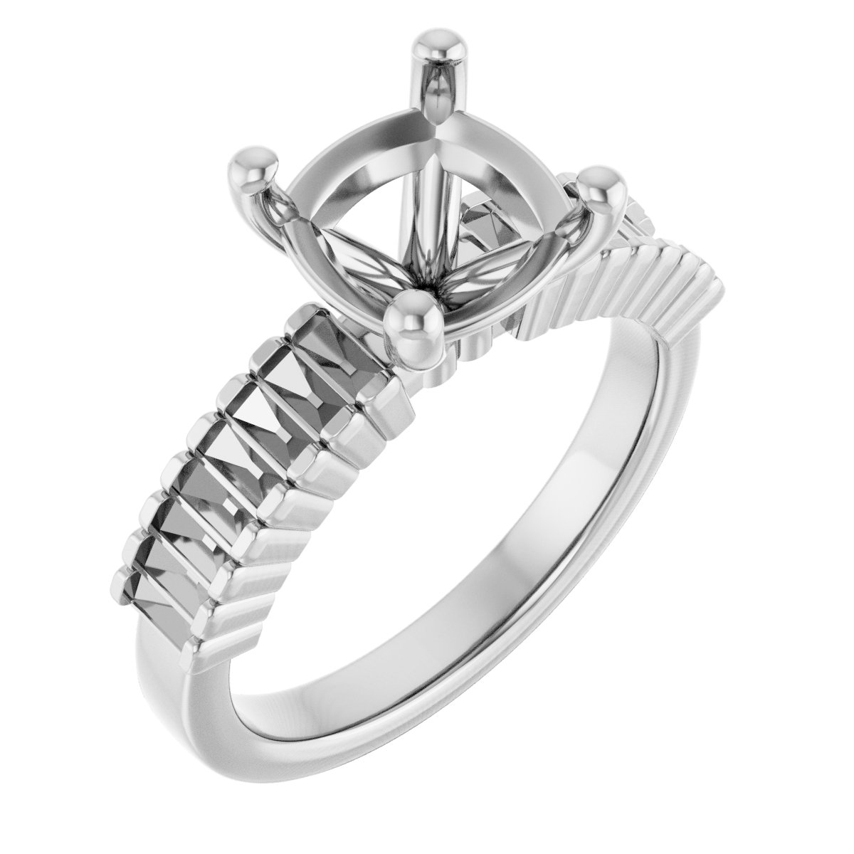 Accented Engagement Ring