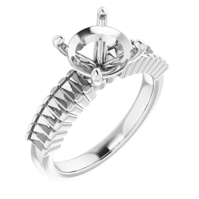 Accented Engagement Ring