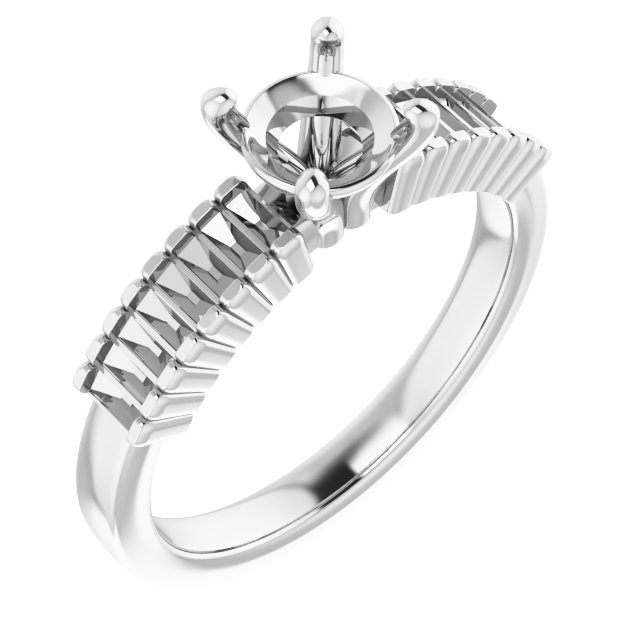 Accented Engagement Ring