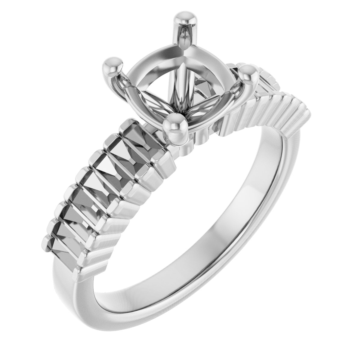 Accented Engagement Ring