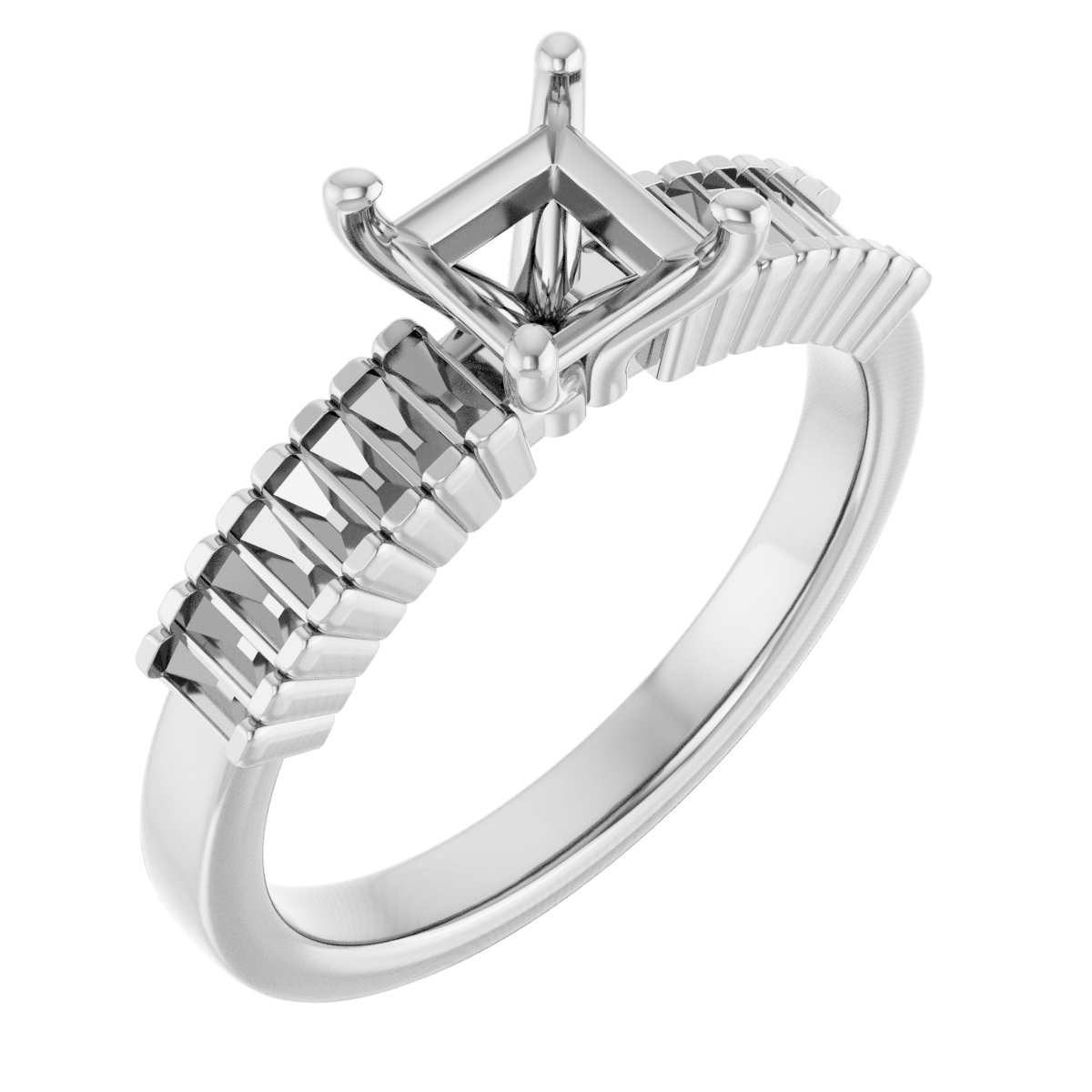 Accented Engagement Ring