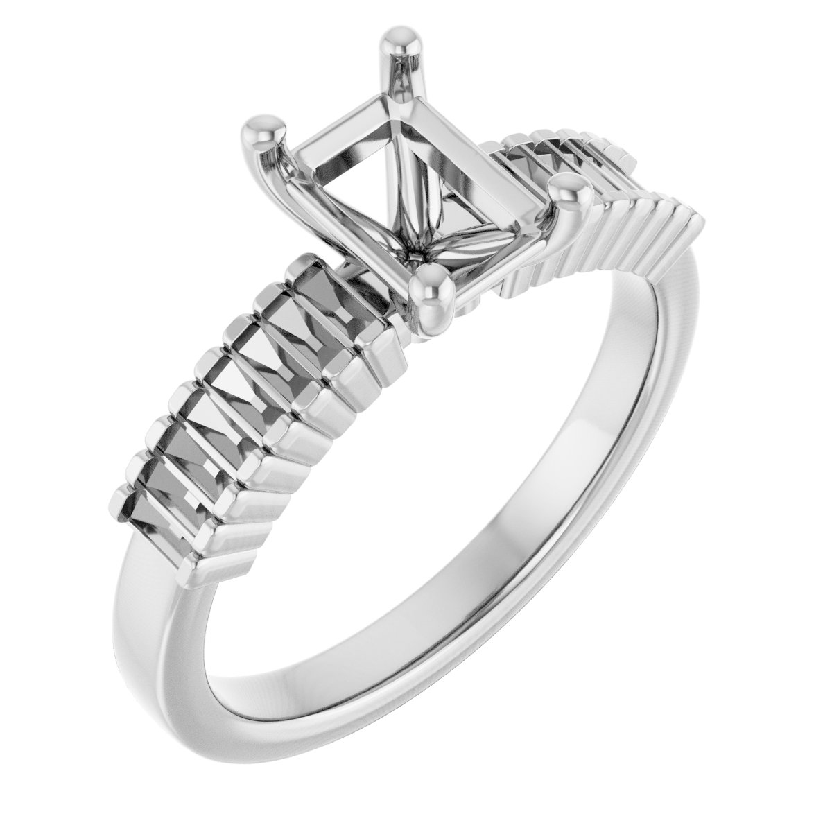 Accented Engagement Ring