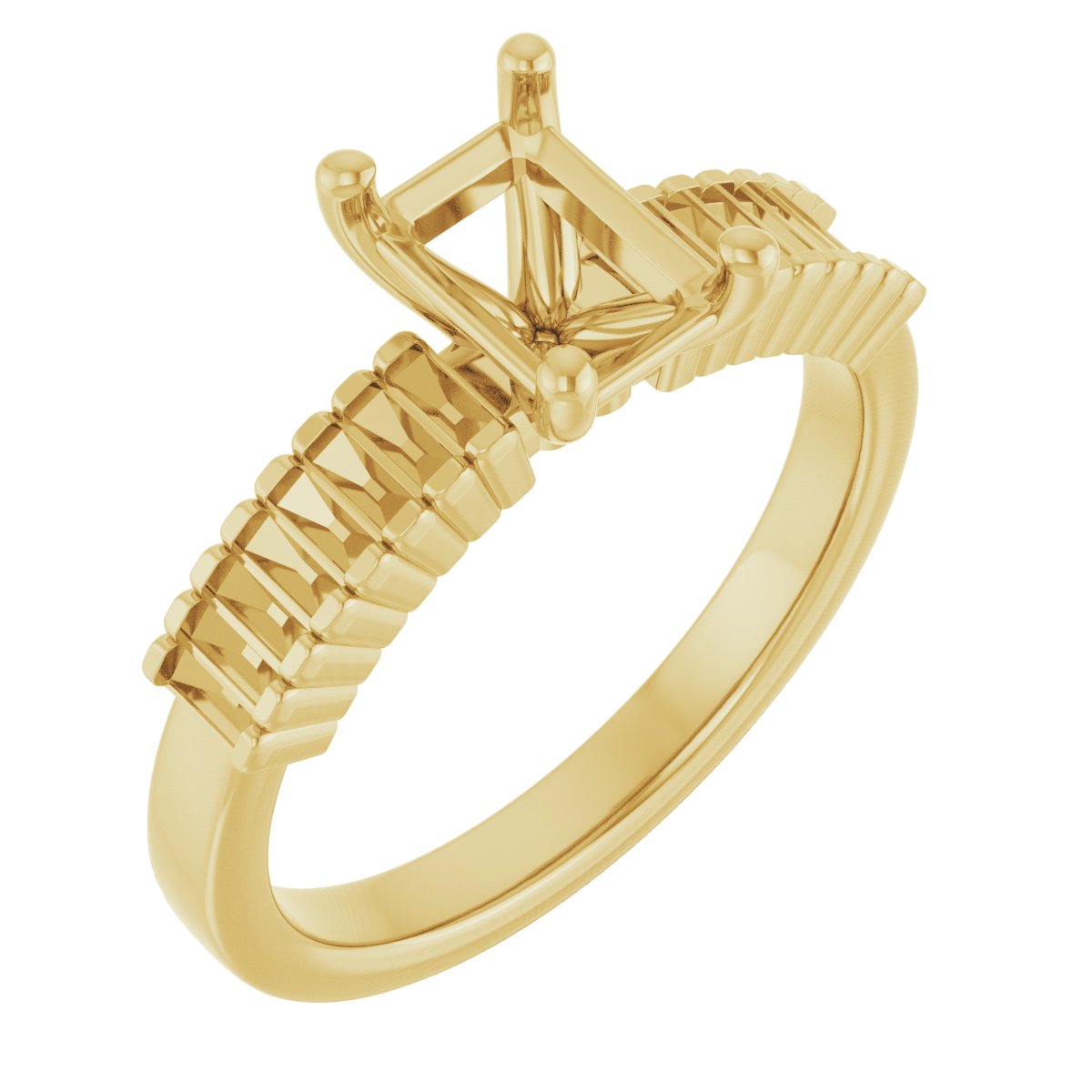 Accented Engagement Ring