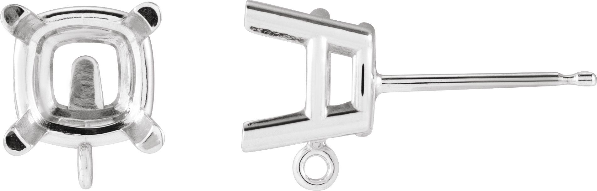 Basket Stud Earring Top