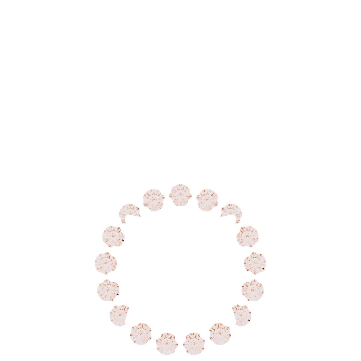 14K Rose Gold 5/8 CTW Lab-Grown Diamond Halo-Style Pendant