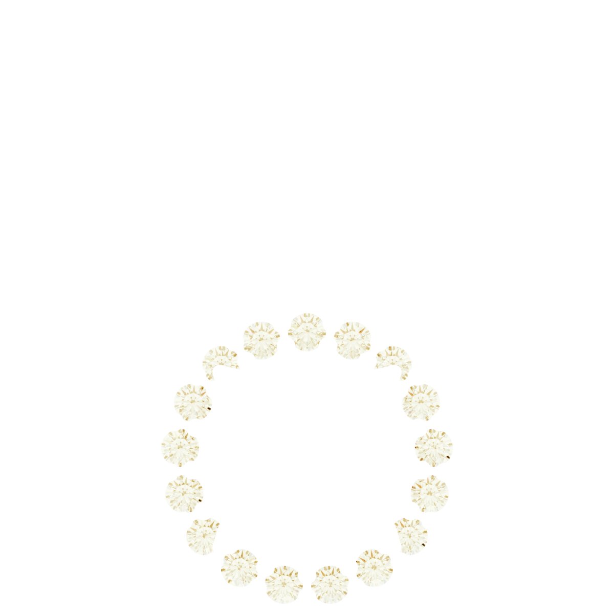 14K Yellow Gold 5/8 CTW Lab-Grown Diamond Halo-Style Pendant