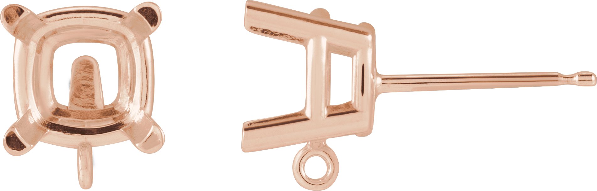 Basket Stud Earring Top
