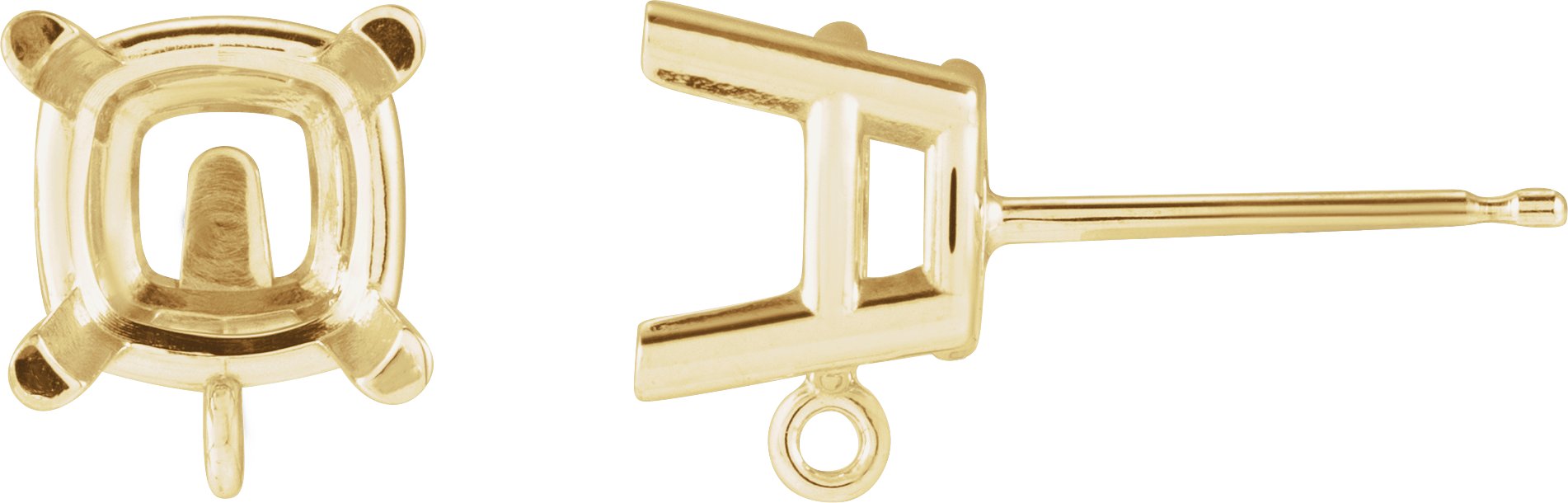 Basket Stud Earring Top