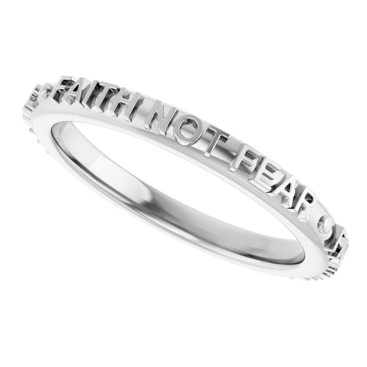 Faith Not Fear Ring view 5