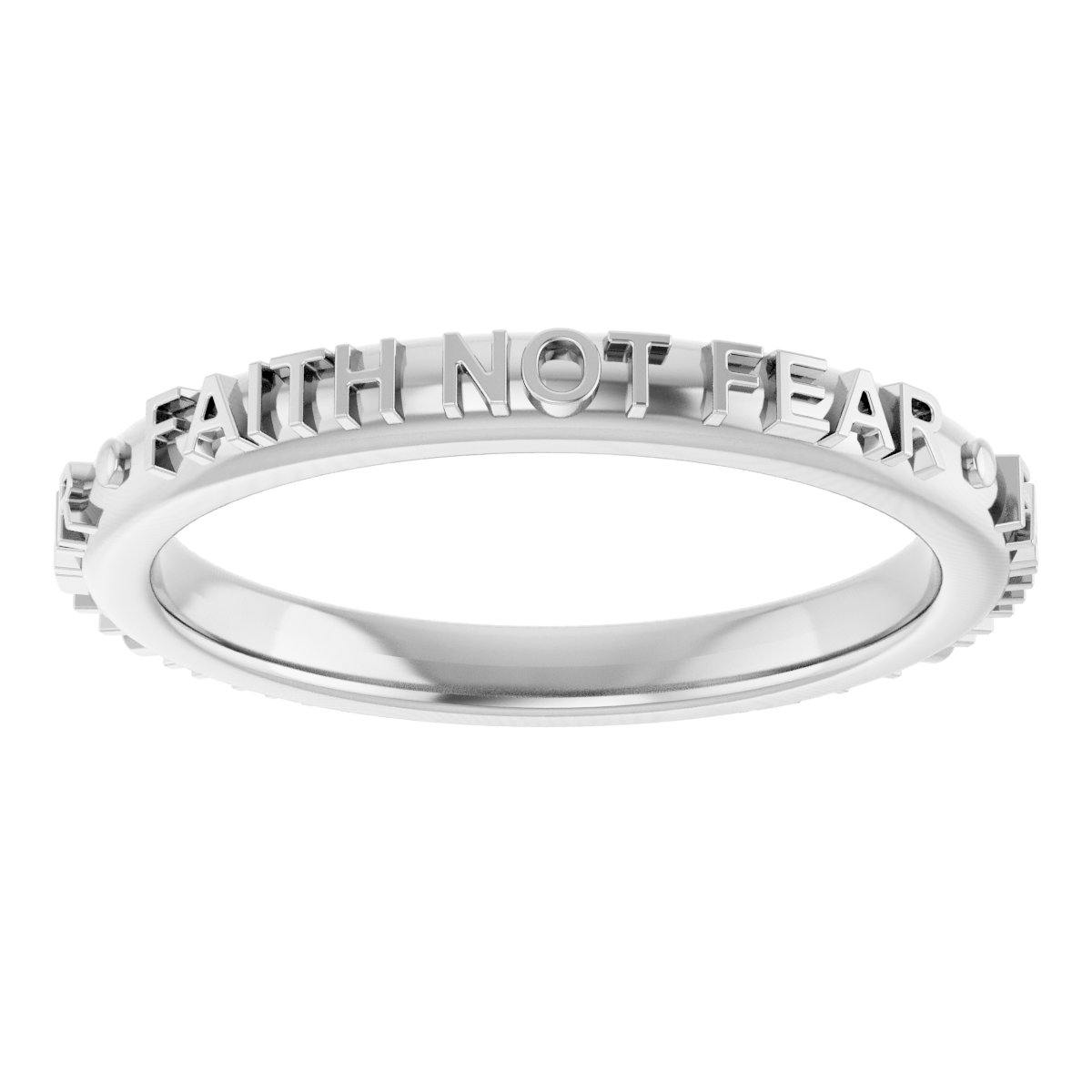 Faith Not Fear Ring view 3