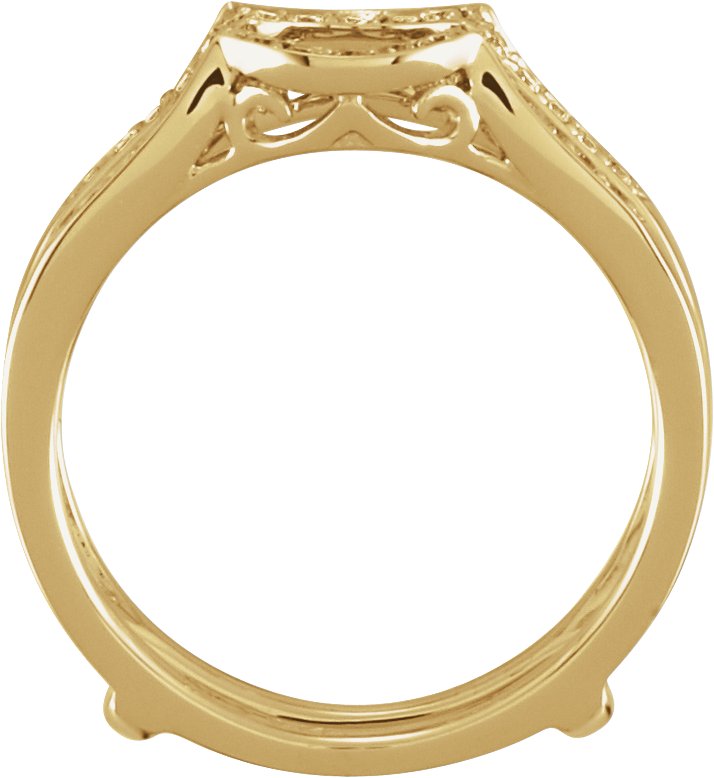 Alternative view of 1/5 CTW Natural Diamond Ring Guard – 14K Yellow Gold