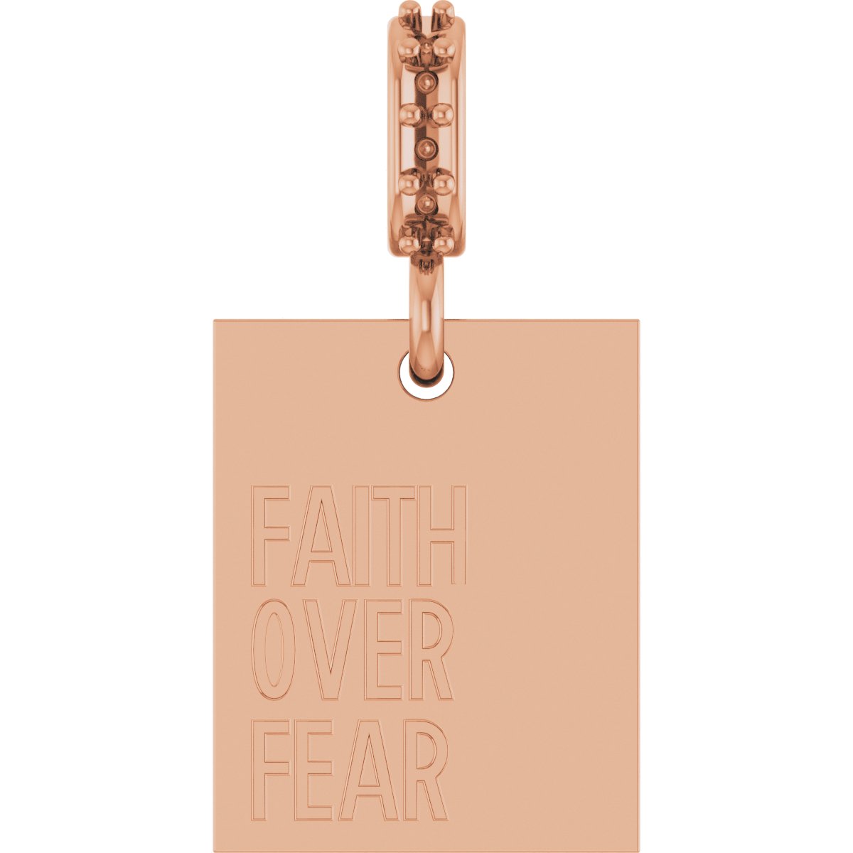 Faith Over Fear Neckalce or Pendant
