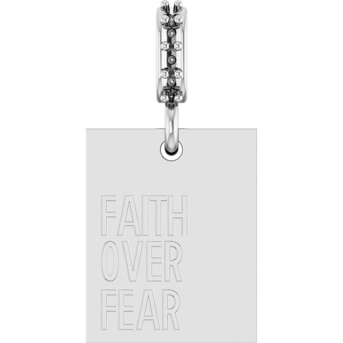 Faith Over Fear Neckalce or Pendant