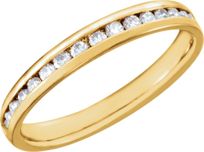 14K Yellow Gold 1/3 CTW Natural Diamond Band