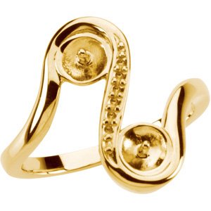 Two-Stone Pearl Ring