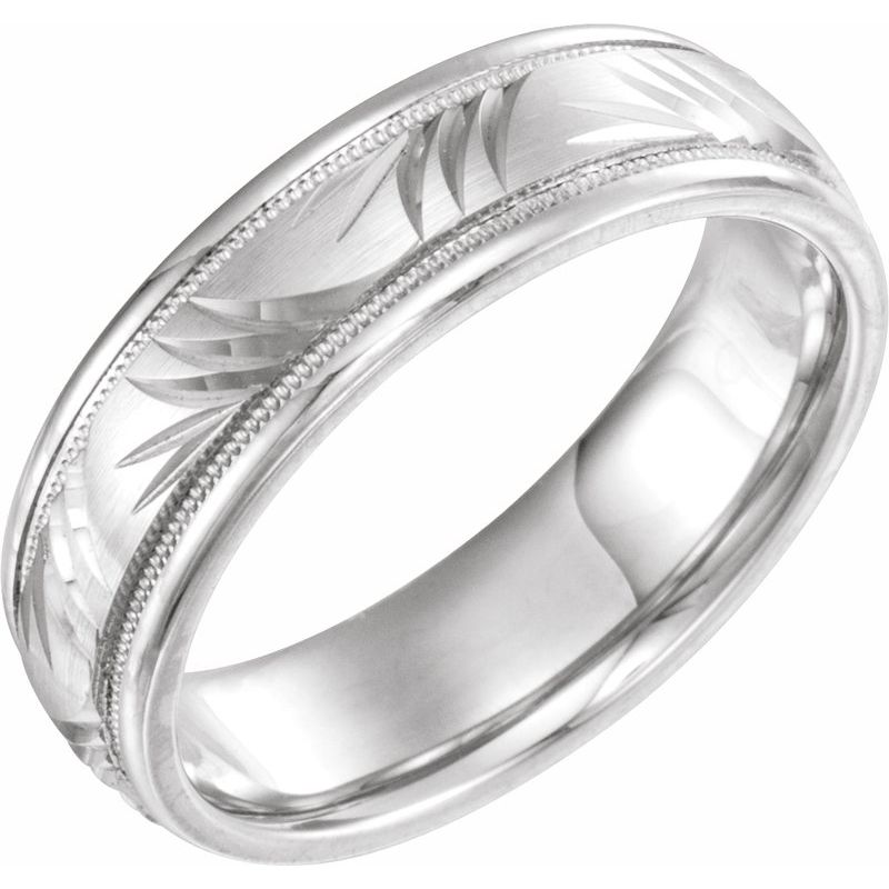 Milgrain Grooved Comfort-Fit Band