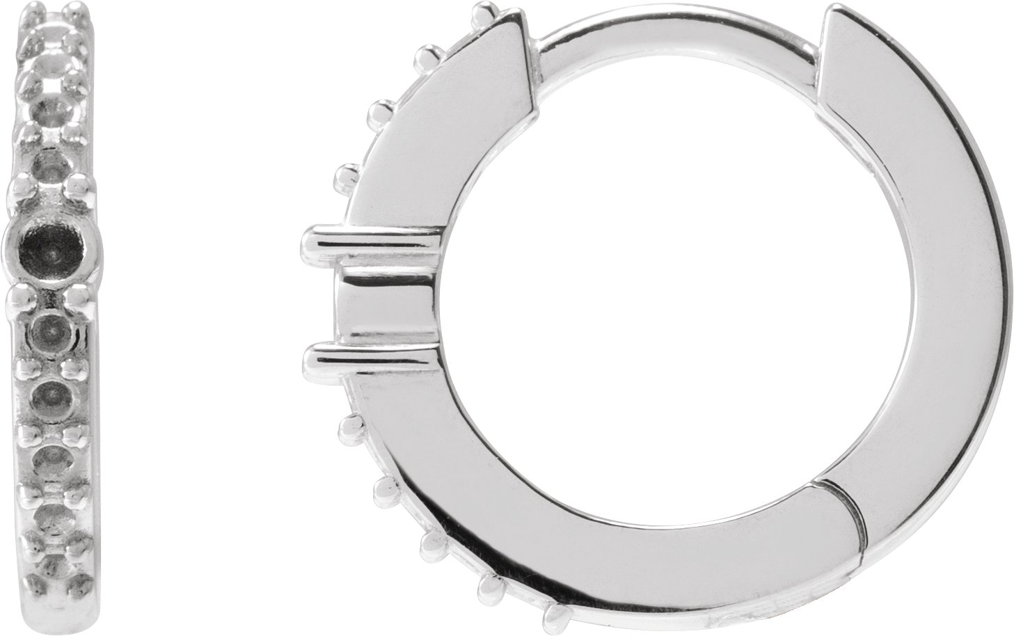 Accented Hoop Earrings
