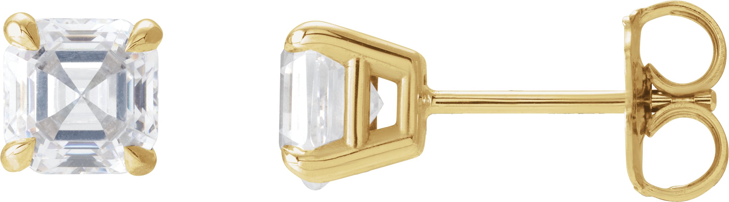 Solitaire Stud Earrings