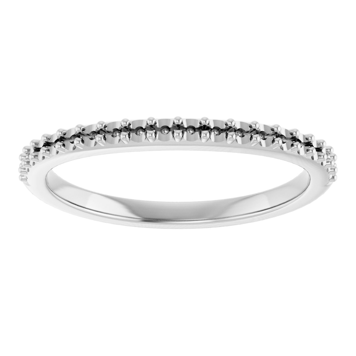 Band Mounting for 7x5 mm Pear Ring view 3