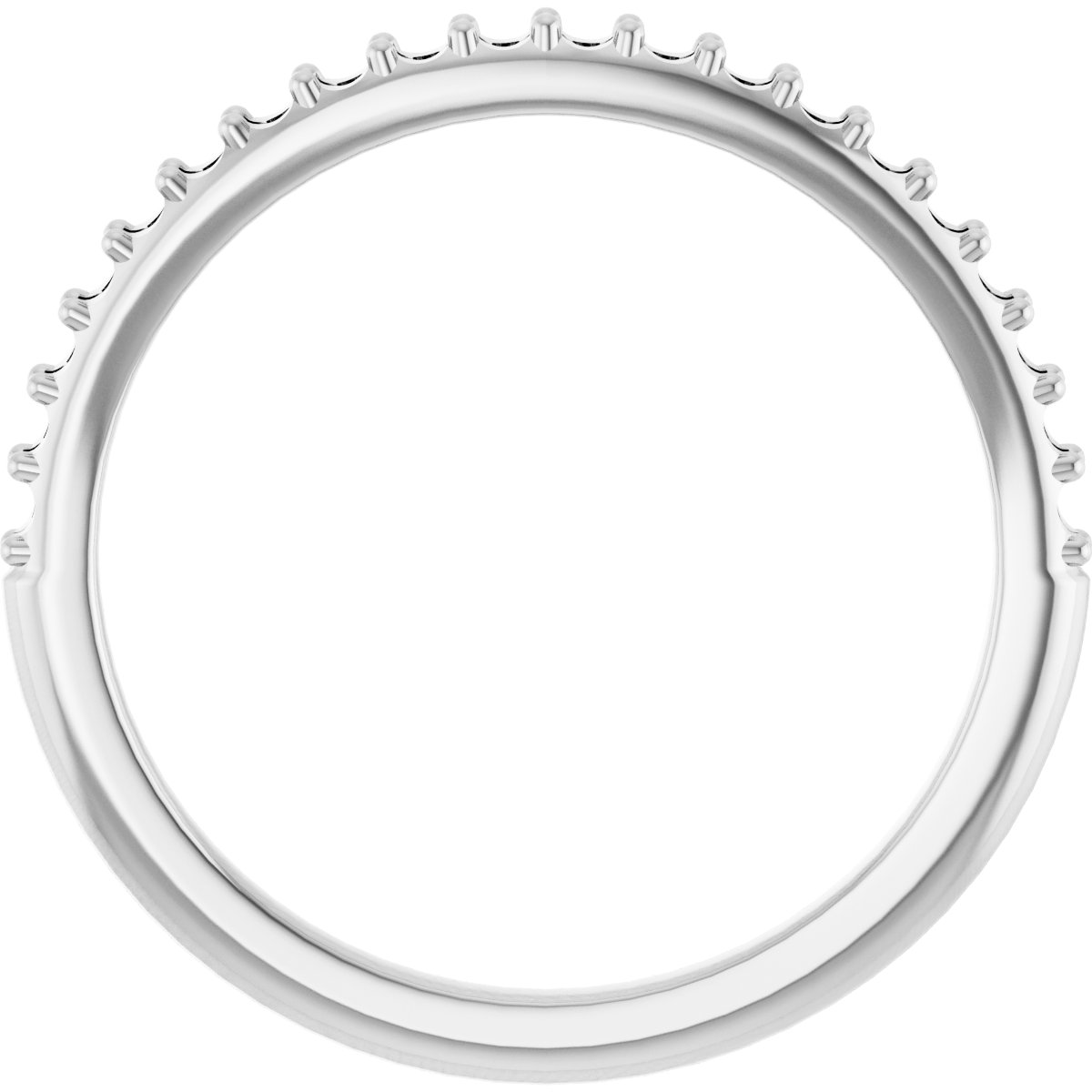 Band Mounting for 7x5 mm Pear Ring view 2