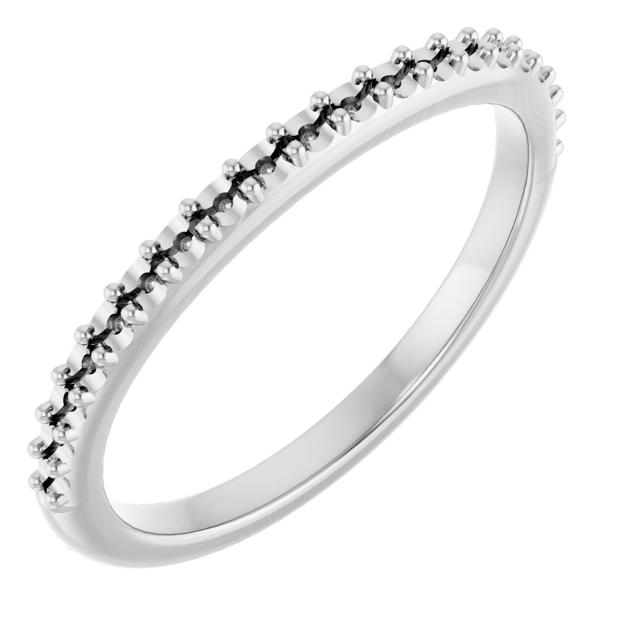 Band Mounting for 7x5 mm Pear Ring