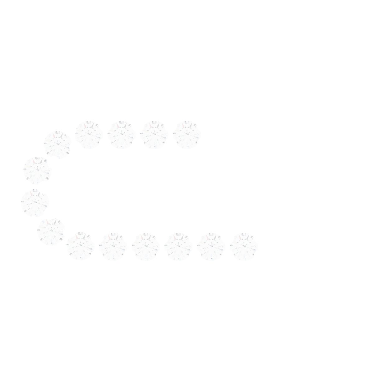 14k White Gold