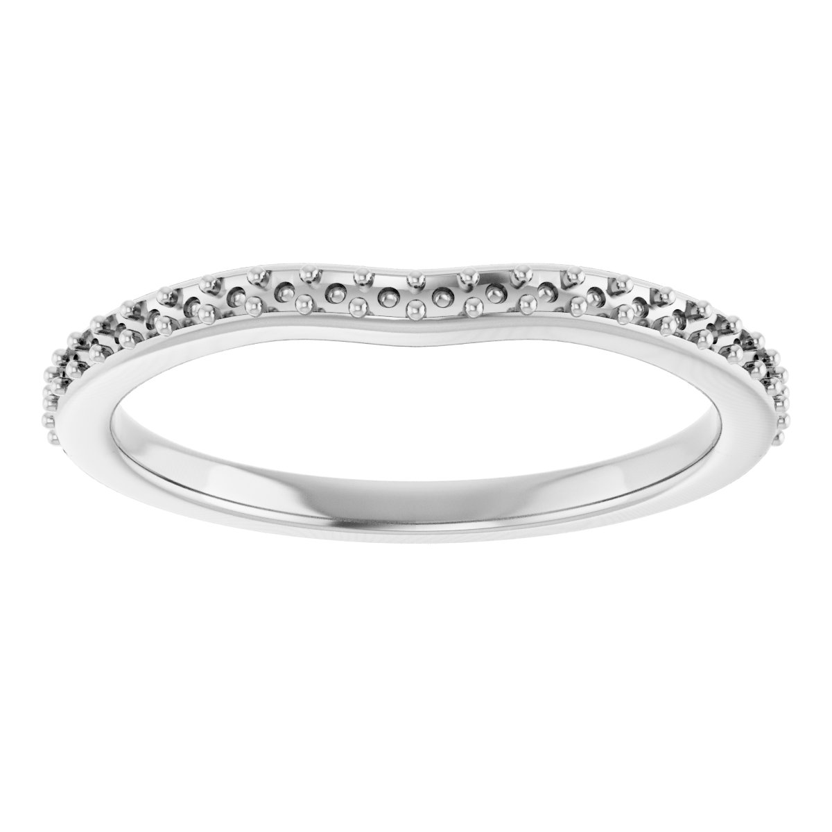 Band Mounting for 7x5 mm Pear Ring view 3