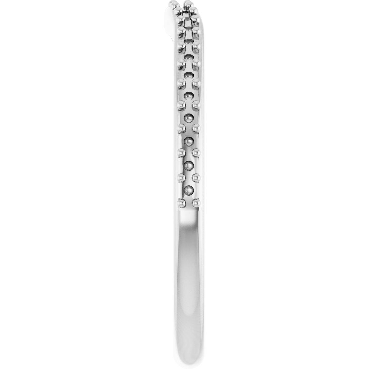 Band Mounting for 7x5 mm Pear Ring view 4