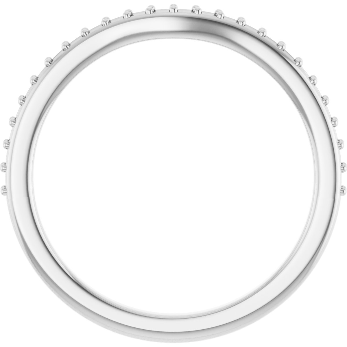 Band Mounting for 7x5 mm Pear Ring view 2
