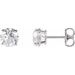 14K White 2 CTW Natural Diamond Stud Earrings