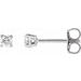 14K White 1/5 CTW Lab-Grown Diamond Stud Earrings