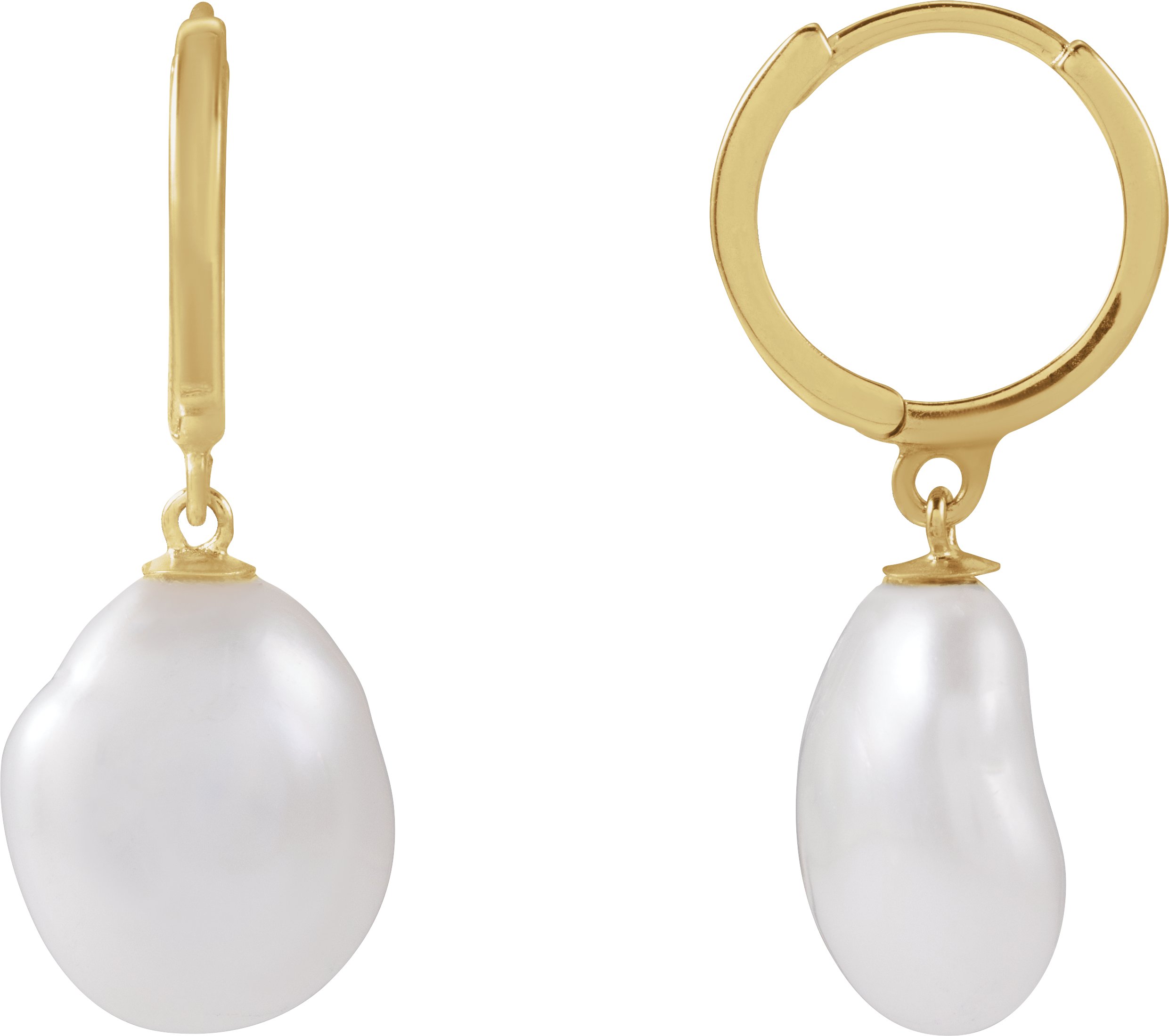 Pearl Hoop Earrings