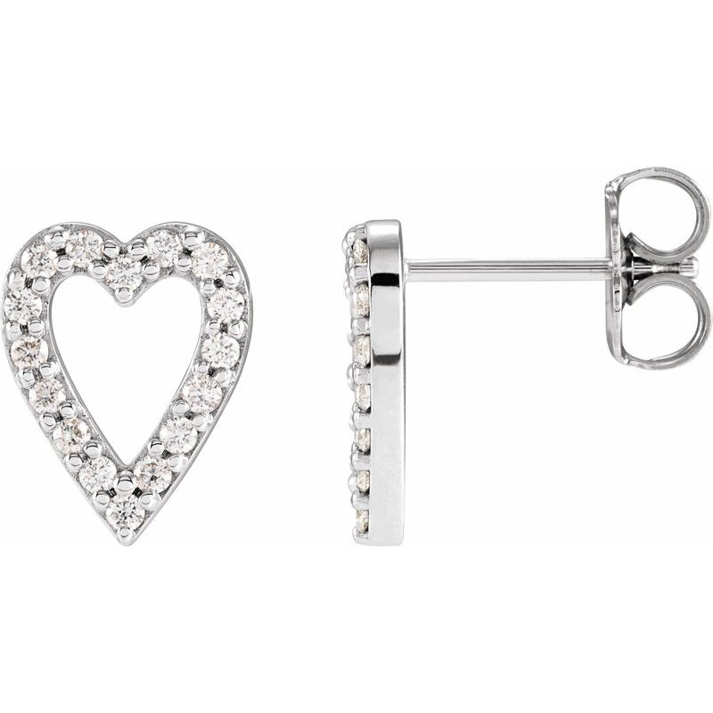 Accented Heart Earrings