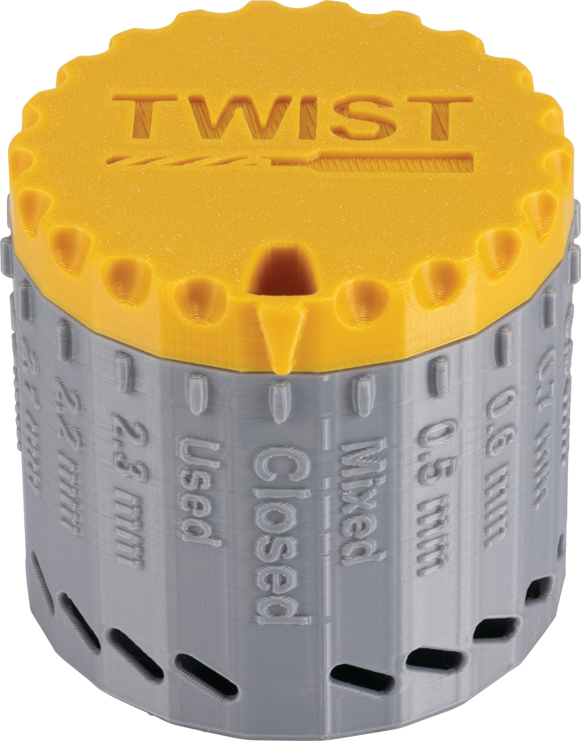 Nashef™ Designs TWIST™ Drill Bit Organizer/Dispenser
