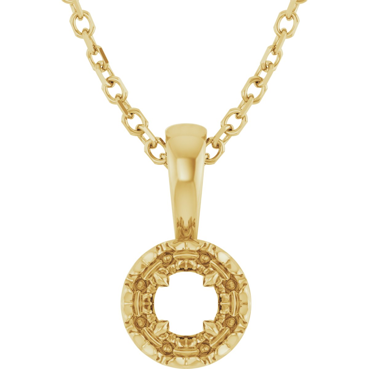 Halo-Style Necklace or Pendant