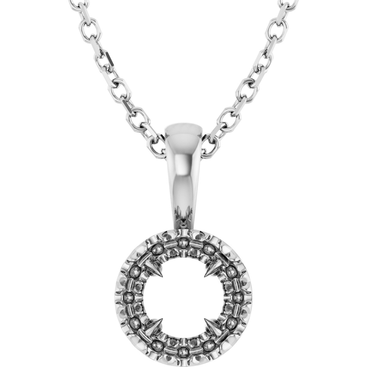 Halo-Style Necklace or Pendant