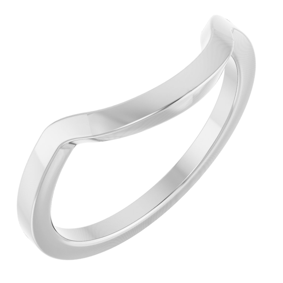 14K White Matching Band