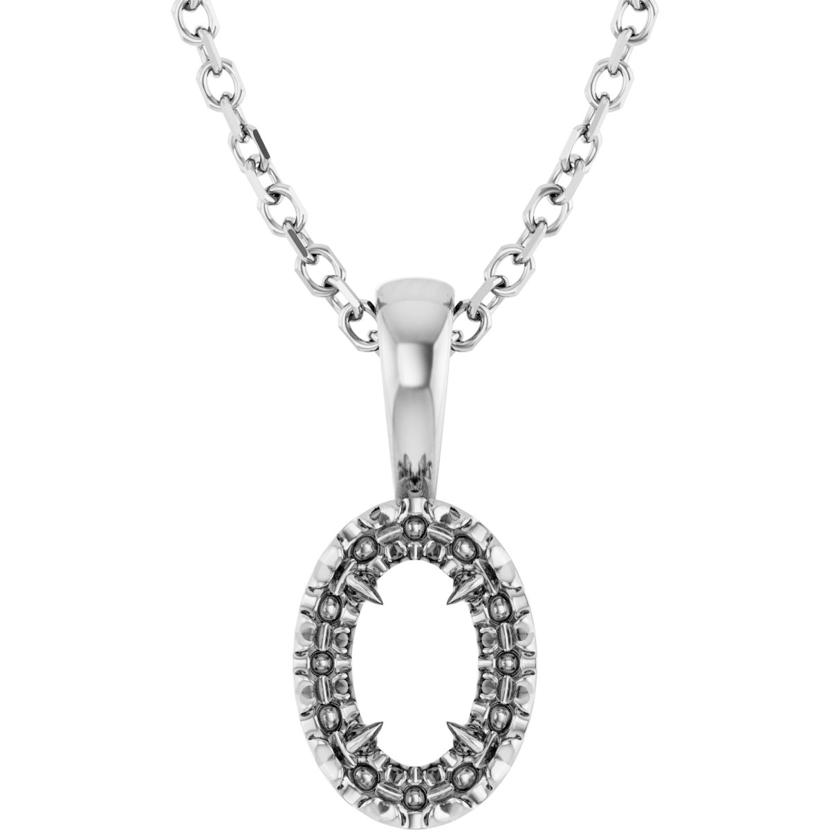 Halo-Style Necklace or Pendant
