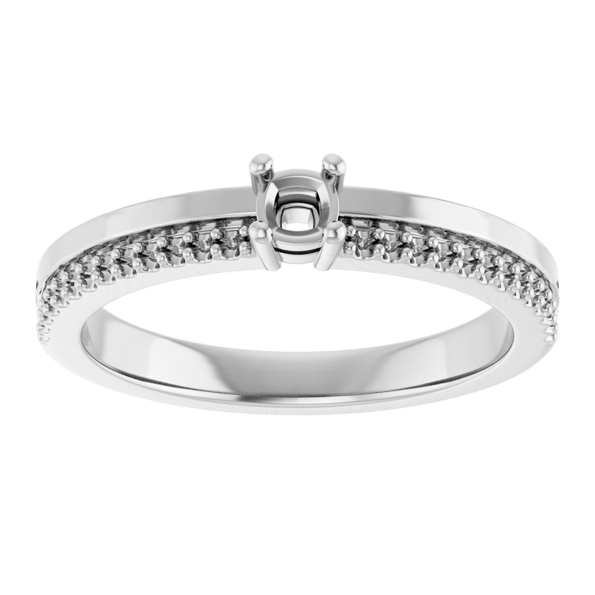 4.5x3 mm Pear Ring Mounting view 3