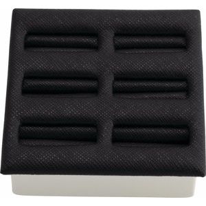 Black Matte Large Leatherette 6-Ring Dispaly Insert | Stuller