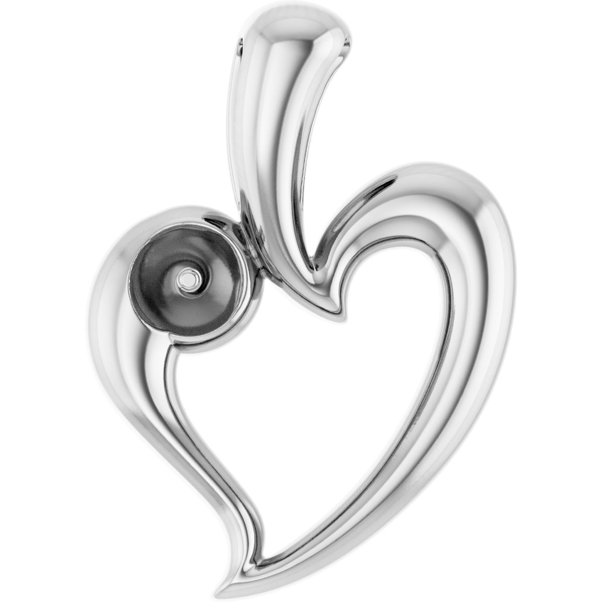 Pearl Heart Necklace or Pendant