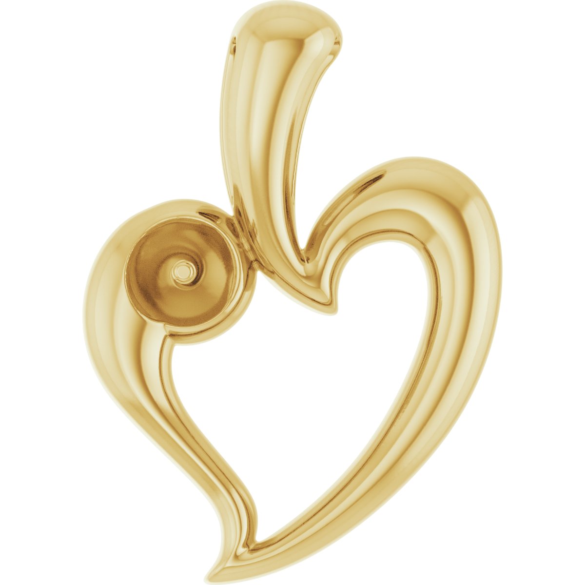 Pearl Heart Necklace or Pendant