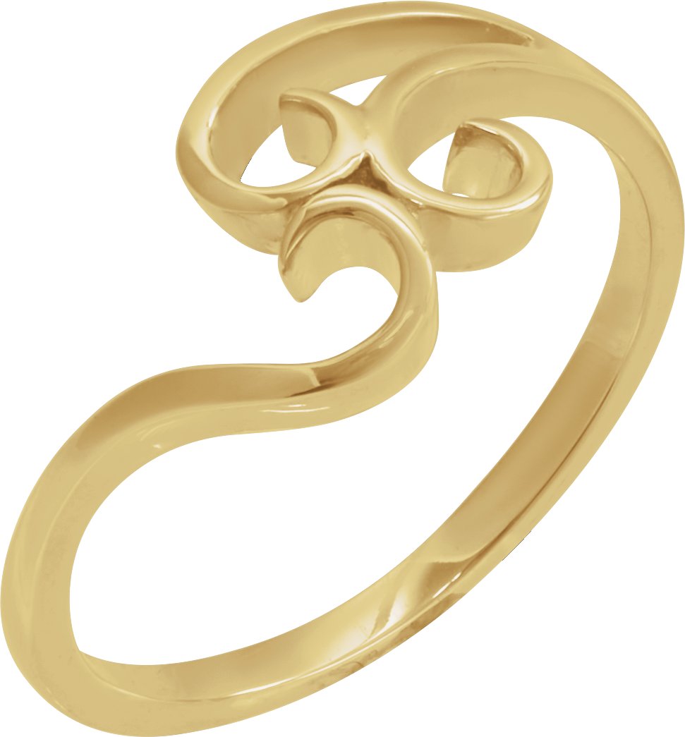 14K Yellow Freeform Ring
