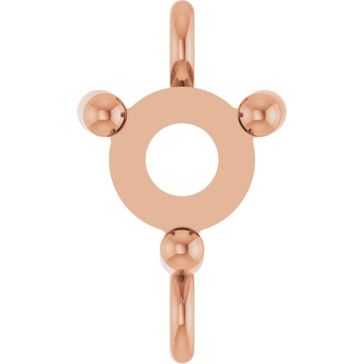 Round 3-Prong Cabochon Link