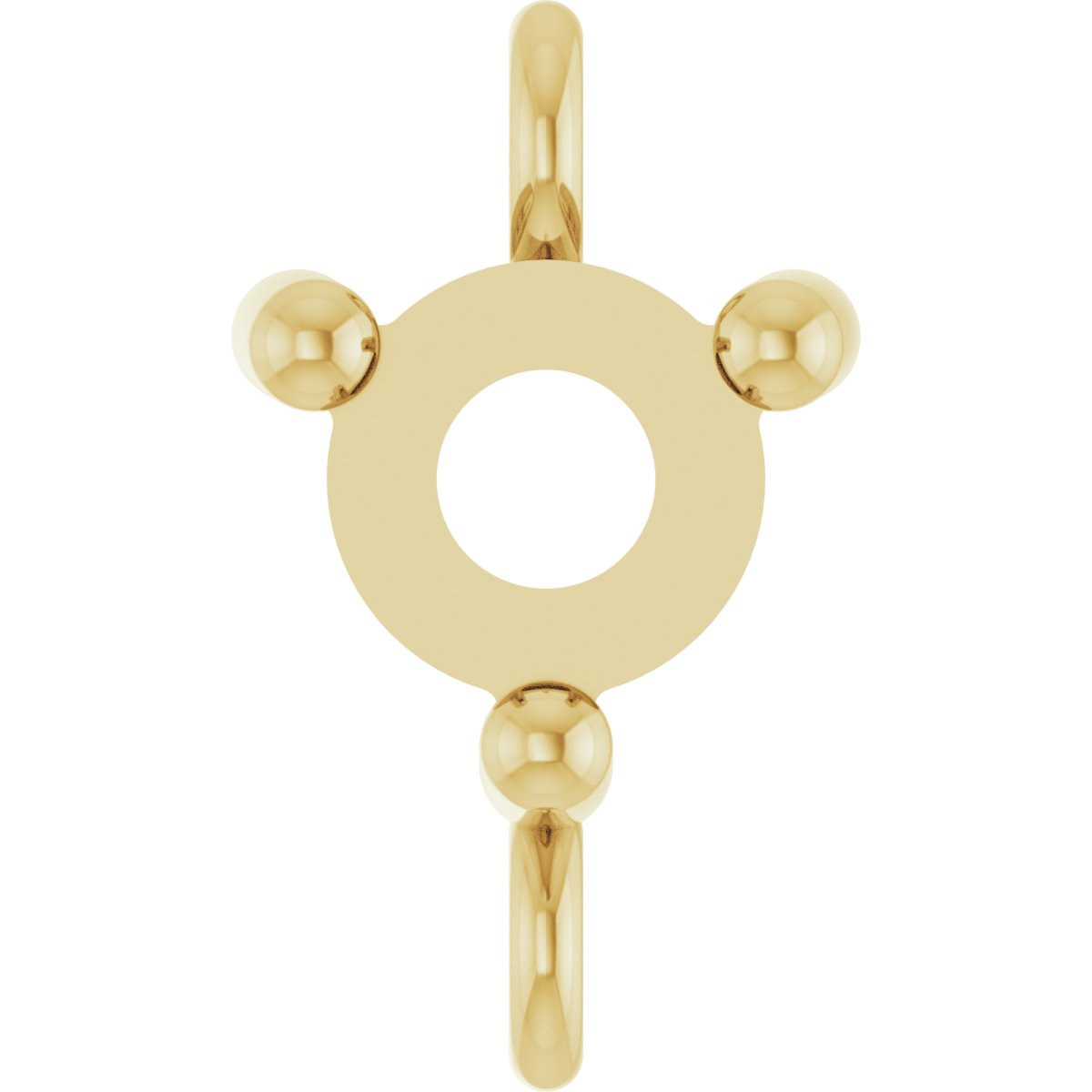 Round 3-Prong Cabochon Link
