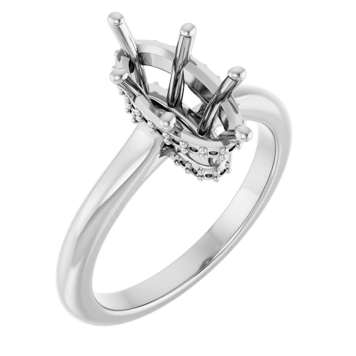 Hidden Halo-Style Engagement Ring