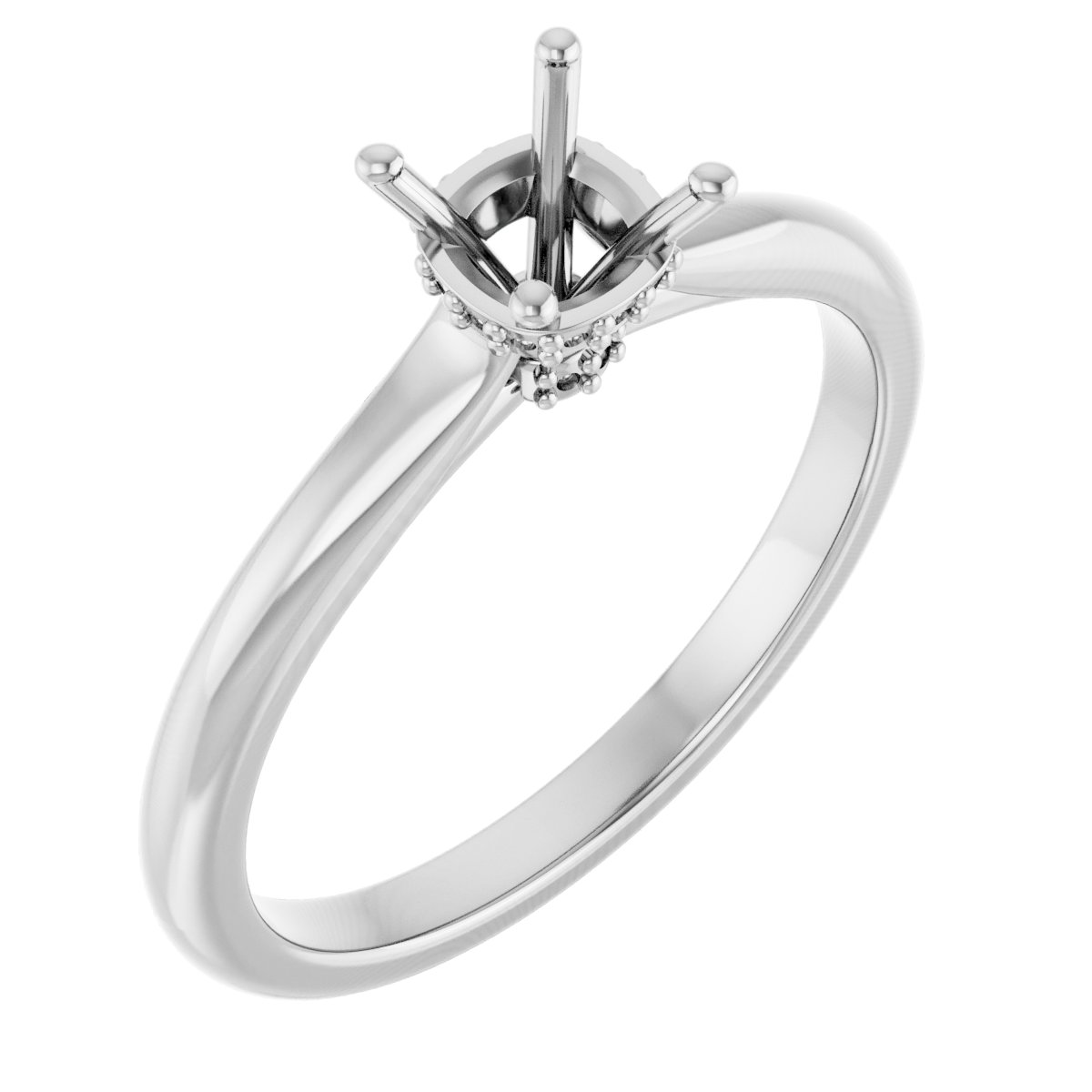 Hidden Halo-Style Engagement Ring